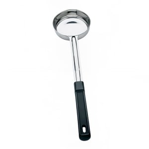 158-5724 4 oz Spoodle - Solid, Stainless Steel, Black Plastic Handle
