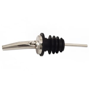 158-78767 Liquor Pourer, Free Flowing. Stainless Steel Nozzle, Plastic Cork