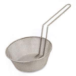 158-79751 Culinary Basket, 8" Diameter, Nickel Plated Steel Wire, Fine Mesh