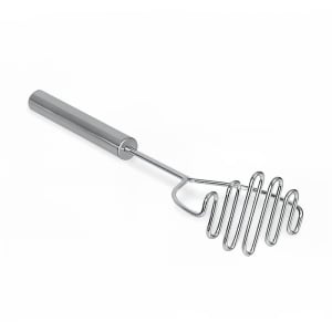 158-575442 Potato Masher, 15 in, Stainless Steel, Round
