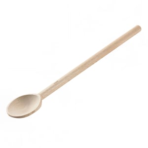 158-744566 Wood Spoon, 16 in, Heavy Duty, Alpine Beechwood w/ Wax Finish