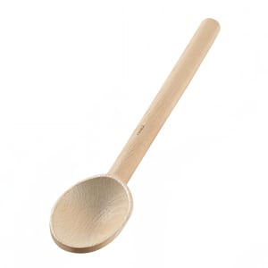 158-744562 Wood Spoon, 12 in, Heavy Duty, Alpine Beechwood w/ Wax Finish