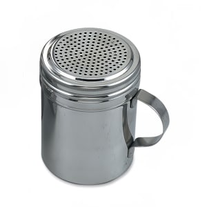 158-SDH2571 12 oz Dredge w/ Handle & 1 9/10 mm Holes, Stainless