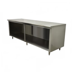 009-EEBSS3010X 120" Dish Cabinet w/ Open Base, 30"D