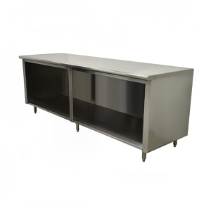 009-EEBSS306X 72" Dish Cabinet w/ Open Base, 30"D