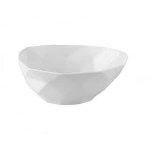130-ARTB8 48 oz Irregular Art Deco Soup/Salad Bowl - Porcelain, Bone White