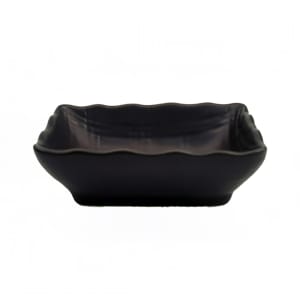 130-66632BK Rectangular Japanese Style Sauce Dish - 3 1/4" x 2 1/2" Ceramic, Black