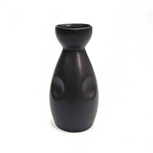 130-666WPBK 6 oz Japanese Style Sake Pot - Ceramic, Black