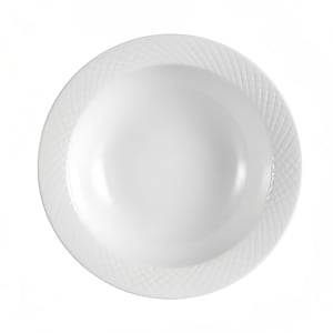 130-BST10 13 oz Round Boston Grapefruit Bowl - Embossed Porcelain, Super White