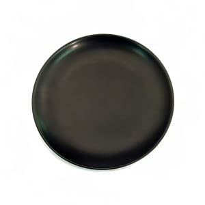 130-66621BK 12" Round Japanese Style Coupe Dinner Plate - Ceramic, Black