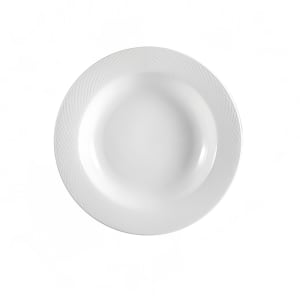 130-BST120 22 oz Round Boston Pasta Bowl - Embossed Porcelain, Super White