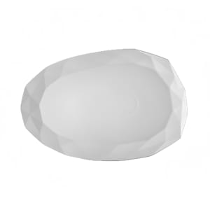 130-ART41 Oval Art Deco Platter - 13 3/4" x 9 1/8", Porcelain, Bone White