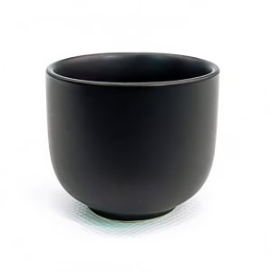 130-666WCBK 1 1/2 oz Japanese Style Sake Cup - Ceramic, Black