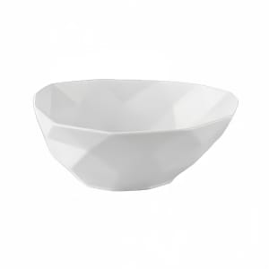 130-ARTB7 26 oz Irregular Art Deco Soup/Salad Bowl - Porcelain, Bone White