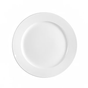 130-FR21 12" Round Franklin Plate - Stoneware, European White
