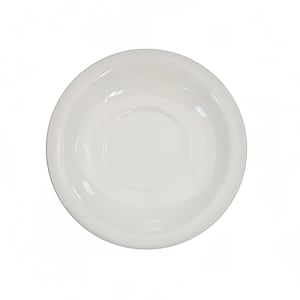 130-NRC2 5 1/2" Round NRC Coffee Cup Saucer - Stoneware, American White