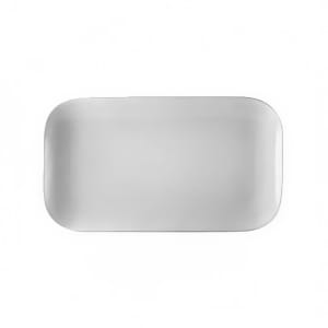 130-OXFC14 Rectangular Oxford Platter - 13 1/2" x 7 1/2", Porcelain, Bone White