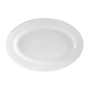 130-RCN14 13" x 7 5/8" Oval Clinton Platter - Porcelain, Super White