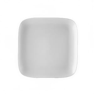 130-OXFC20 11 3/8" Square Oxford Plate - Porcelain, Bone White