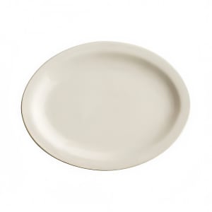 130-NRC19 12 1/2" x 10 1/8" Oval NRC Platter - Ceramic, White