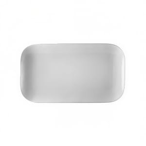 130-OXFC13 Rectangular Oxford Platter - 11 3/4" x 6 5/8", Porcelain, Bone White