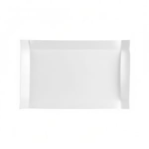 130-TMS13 12 1/2" x 6" Rectangular Times Square Platter - Porcelain, Super White