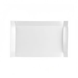 130-TMS51 15 1/2" x 10" Rectangular Times Square Platter - Porcelain, Super White