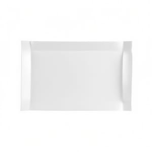 130-TMS12 9" x 5 1/4" Rectangular Times Square Platter - Porcelain, Super White