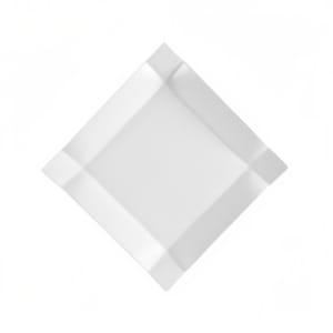 130-TMS5 4" Square Times Square Bread Plate - Porcelain, Super White