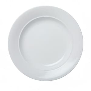 057-30291 9" Round Royalmont Embossed Rim Bread Plate - Ceramic, White