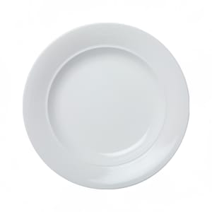 057-30271 7 1/2" Round Royalmont Embossed Rim Plate - Ceramic, White
