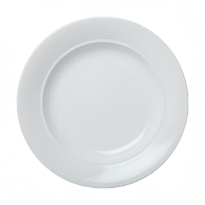 057-30261 6 1/2" Round Royalmont Embossed Rim Plate - Ceramic, White