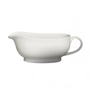 057-61075 5 oz Dynasty Gravy/Sauce Boat - Ceramic, White