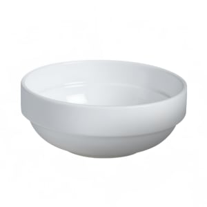 057-61079N 28 oz Round Dynasty Stackable Soup Bowl - Ceramic, White