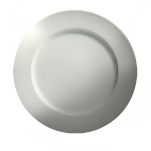 057-61091 9 1/4" Round Dynasty Rim Plate - Ceramic, White