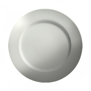057-61091A 9" Round Dynasty Rim Plate - Ceramic, White