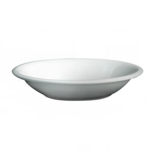 057-61092N 26 oz Round Dynasty Deep Coupe Plate - Ceramic, White