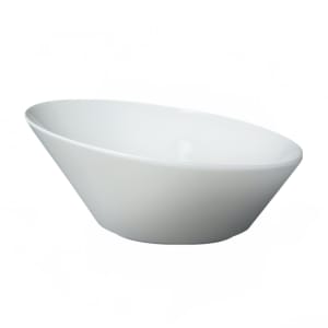 057-70984 24 oz Round Fusion Circa Slanted Bowl - Ceramic, White