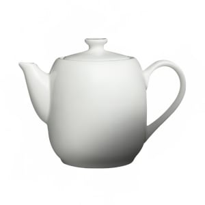 057-61014PL 25 oz Dynasty Coffee Pot/Teapot w/ Handle & Lid - Ceramic, White