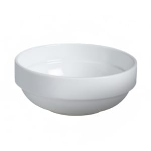 057-61079A 12 oz Round Dynasty Stackable Soup Bowl - Ceramic, White