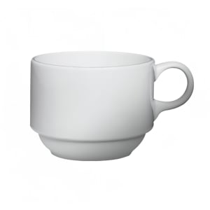 057-61080C 8 oz Dynasty Stackable Cup - Ceramic, White