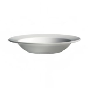 057-61092 12 oz Round Dynasty Deep Soup Plate - Ceramic, White
