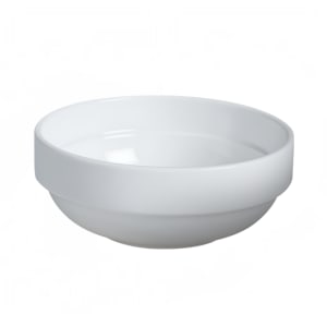 057-61079 6 oz Round Dynasty Stackable Soup Bowl - Ceramic, White