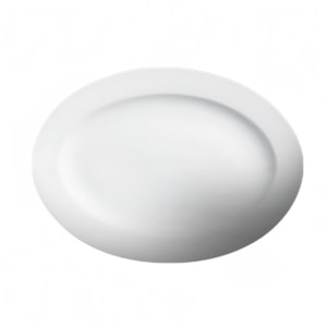 057-210103 10-1/4" x 8-1/2" Oval Imperial Plate - Ceramic, White