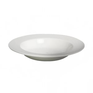 057-81092 10 oz Round Diana Fully Glazed Foot Deep Soup Plate - Ceramic, White