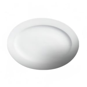 057-210123 12" x 8-5/8" Oval Imperial Platter  - Ceramic, White