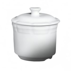 057-210344 9 oz Round Imperial Soup Tureen - Ceramic, White