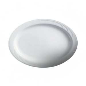 057-301133 13-3/8" x 9-1/2" Oval Bostonian Platter - Ceramic, White