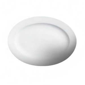 057-210183 18" x 13" Oval Imperial Platter - Ceramic, White