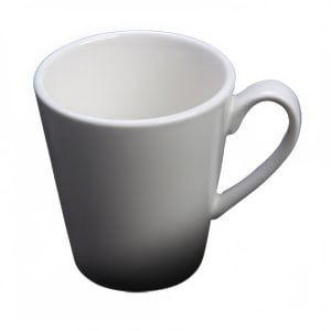 057-6107831SC 8 oz Dynasty Round Latte Mug - Ceramic, White